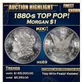 1880-s Morgan Dollar TOP POP! $1 ms69 SEGS