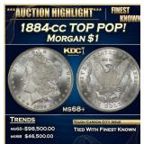 1884-cc Morgan Dollar TOP POP! $1 ms68+ SEGS