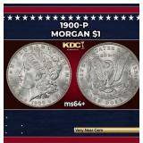 1900-p Morgan Dollar $1 Grades ms64+