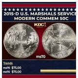 2015-d U.S. Marshals Service Modern Commem Half Do