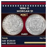 1896-o Morgan Dollar $1 ms62+ USCG