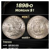 1898-o Morgan Dollar $1 Grades ms65+