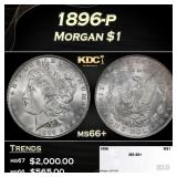 1896-p Morgan Dollar $1 ms66+ SEGS
