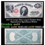 1917 $1 Large Size Legal Tender Note Grades Select