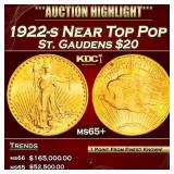 1922-s Gold St. Gaudens Double Eagle Near Top Pop