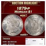 1879-p Morgan Dollar $1 ms65+ SEGS