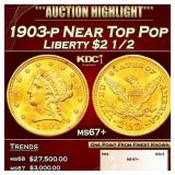 1903-p Gold Liberty Quarter Eagle Near Top Pop $2