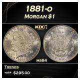 1881-o Morgan Dollar $1 Grades ms64