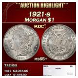1921-s Morgan Dollar $1 ms65+ SEGS