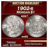 1902-s Morgan Dollar $1 ms65 SEGS