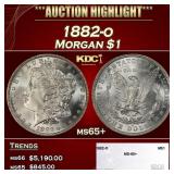 1882-o Morgan Dollar $1 ms65+ SEGS