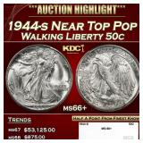 1944-s Walking Liberty Half Dollar Near Top Pop 50
