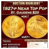 1927-p Gold St. Gaudens Double Eagle Near Top Pop