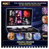 7 Coin Ariana Grande 24k Gold Plated Round Collect