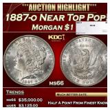 1887-o Morgan Dollar Near Top Pop! $1 ms66 SEGS