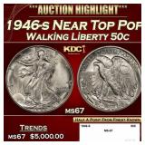 1946-s Walking Liberty Half Dollar Near Top Pop 50