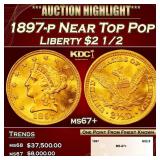 1897-p Gold Liberty Quarter Eagle Near Top Pop $2