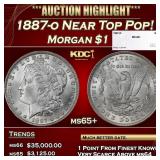 1887-o Morgan Dollar Near Top Pop! $1 ms65+ SEGS