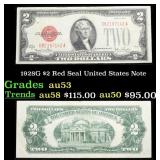 1928G $2 Red Seal United States Note Grades Select