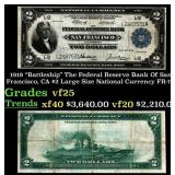 1918 $2 Large Size National Currency "Battleship"