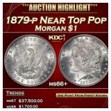 1879-p Morgan Dollar Near Top Pop $1 ms66+ SEGS