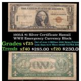 1935A $1 Silver Certificate Hawaii WWII Emergency