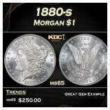 1880-s Morgan Dollar $1 Grades ms65