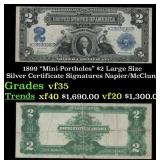 1899 $2 Large Size Silver Certificate "Mini-Portho