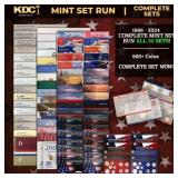 COMPLETE MINT SET RUN ALL 55 SETS! 1968-2024 920+