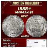 1885-p Morgan Dollar $1 ms66+ SEGS