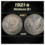 1921-s Morgan Dollar $1 Grades ms63