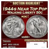 1944-s Walking Liberty Half Dollar Near Top Pop 50