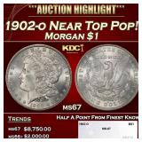 1902-o Morgan Dollar Near Top Pop! $1 ms67 SEGS