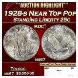1928-s Standing Liberty Quarter Near Top Pop 25c m