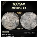1879-p Morgan Dollar $1 Grades ms64+