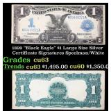 1899 $1 large size Silver Certificate "Black Eagle