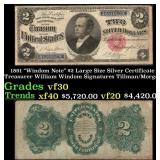 1891 $2 Large Size Silver Certificate "Windom Note