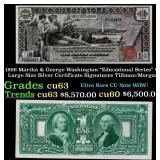 1896 $1 large size Silver Certificate Martha & Geo
