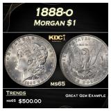 1888-o Morgan Dollar $1 Grades ms65