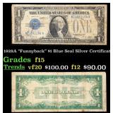 1928A $1 Blue Seal Silver Certificate "Funnyback"