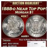 1888-o Morgan Dollar Near Top Pop! $1 ms66+ SEGS