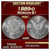1889-o Morgan Dollar $1 ms65 USCG