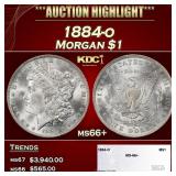 1884-o Morgan Dollar $1 ms66+ SEGS