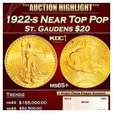 1922-s Gold St. Gaudens Double Eagle Near Top Pop