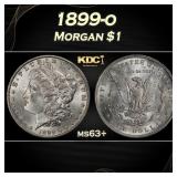 1899-o Morgan Dollar $1 Grades ms63+