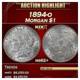 1894-o Morgan Dollar $1 ms62+ USCG