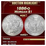 1886-o Morgan Dollar $1 ms62+ USCG