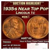 1935-s Lincoln Cent Near Top Pop 1c ms67 rd SEGS