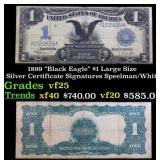 1899 $1 large size Silver Certificate "Black Eagle