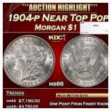 1904-p Morgan Dollar Near Top Pop $1 ms66 SEGS